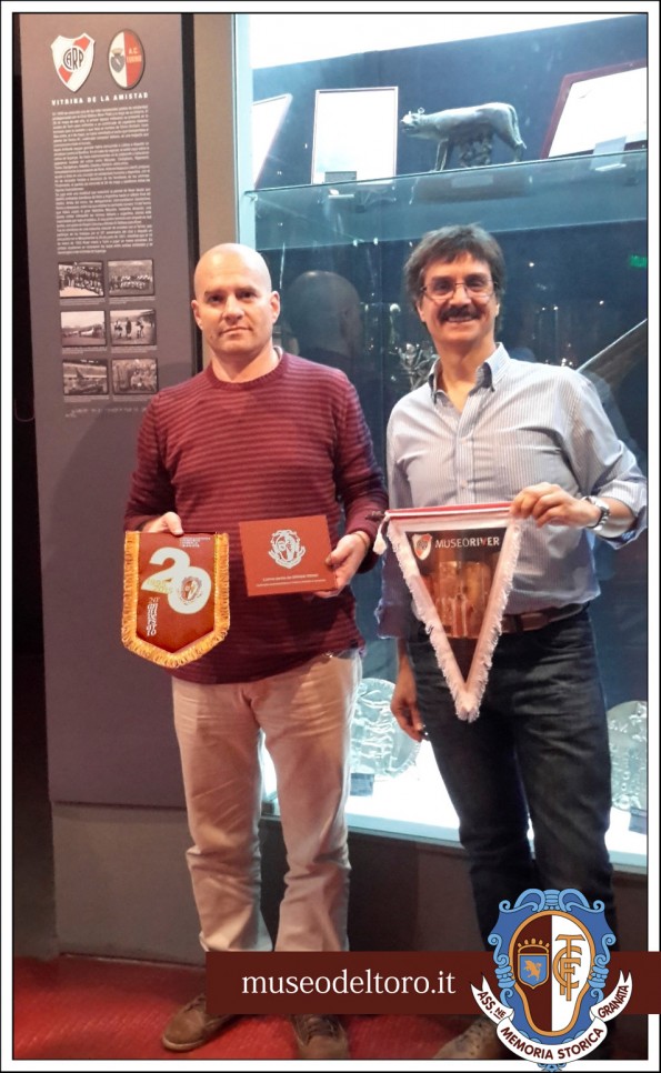 Cartolina degli Immortali al Museo del River Plate