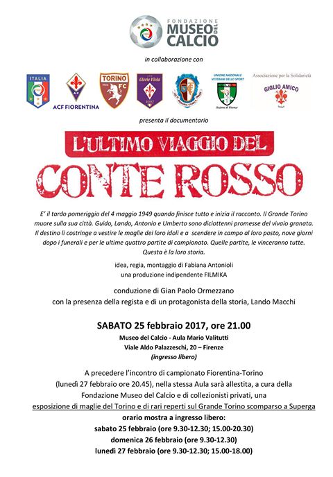 Il Museo & il Conte Rosso al Museo del Calcio